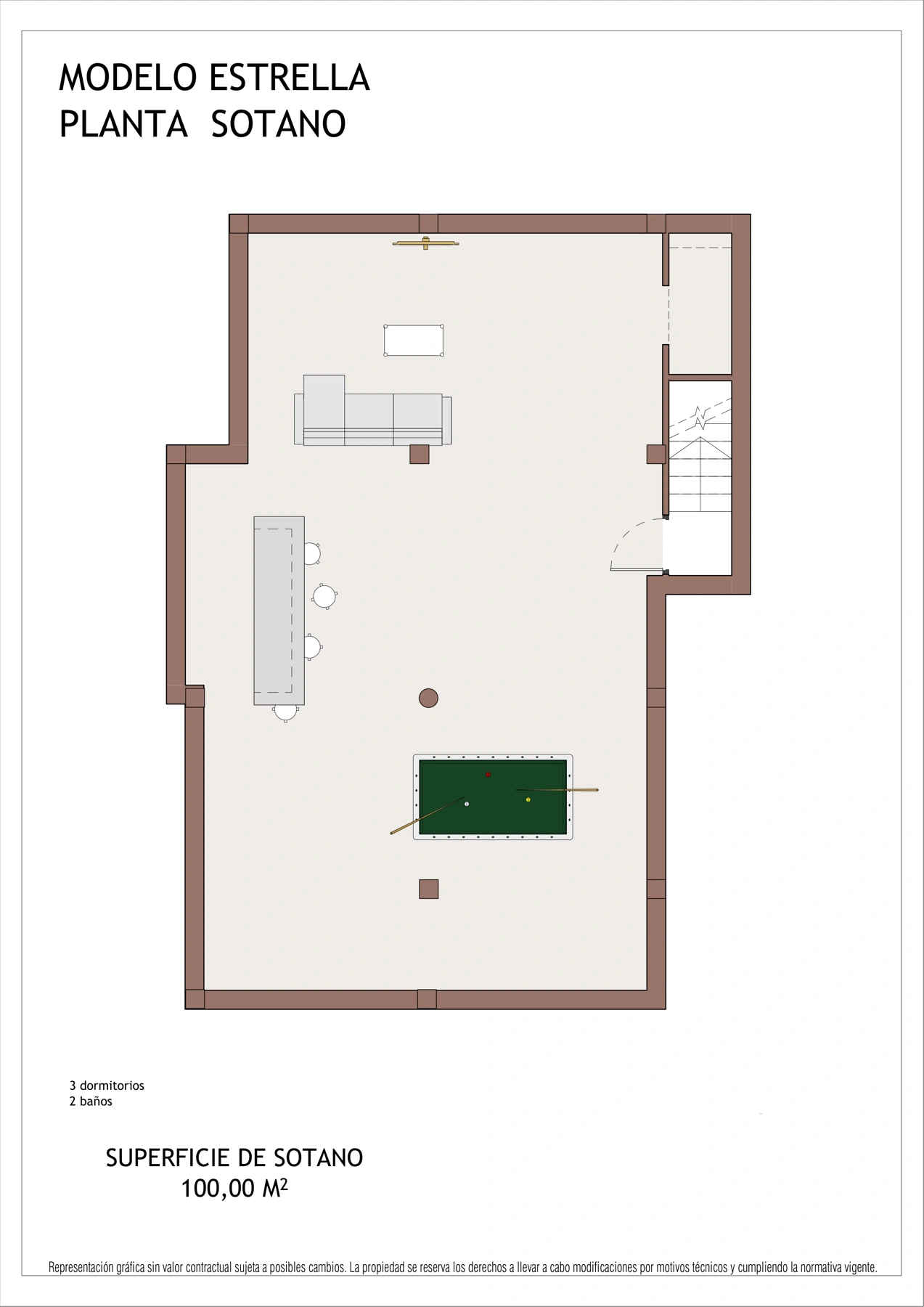 Detached home in Vera — Floor plans, solarium and optional basement, page 3