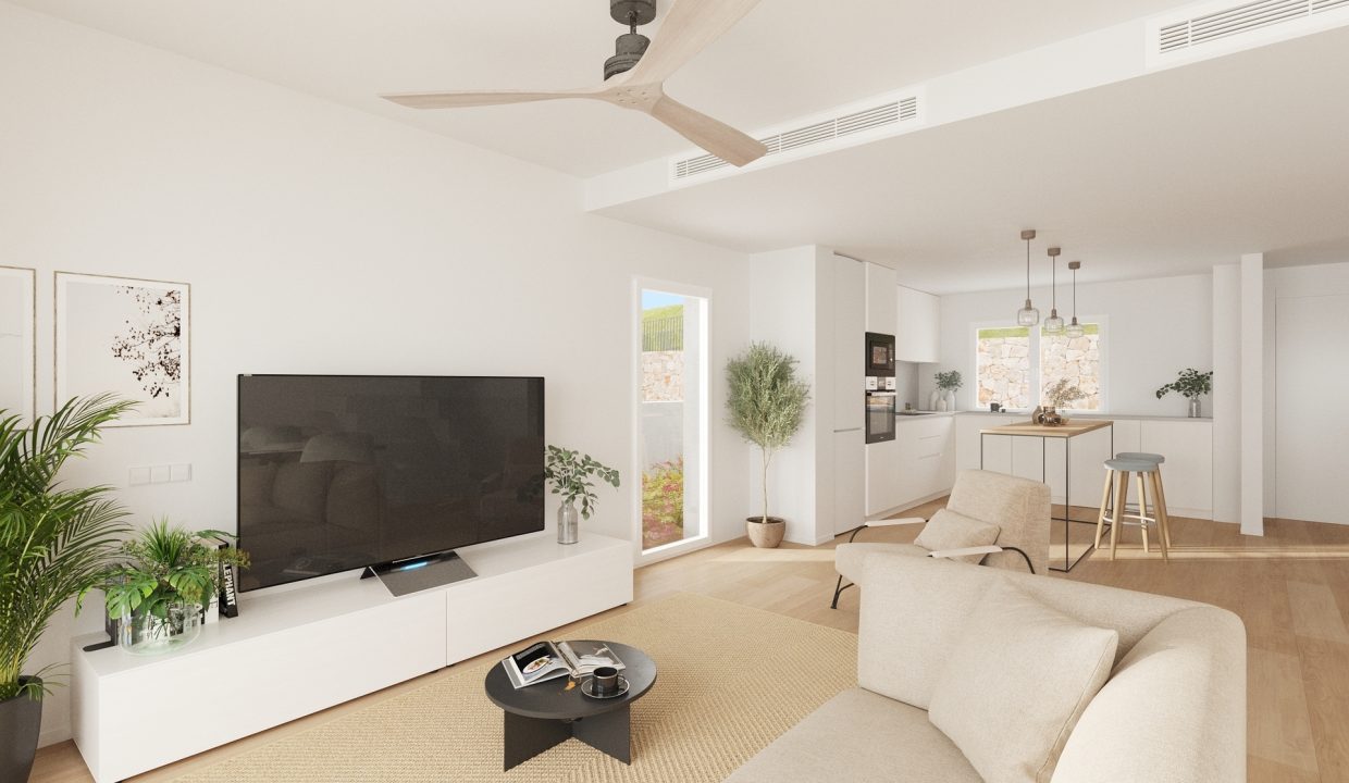 B2_Breeze-phase 3-Apartments Balcon Finestrat-salon-Salon-Kitchen_Jun 25